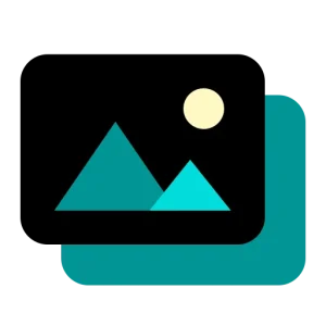 Mini Gallery Icon - OpenSource Flat Color Icon Gallery