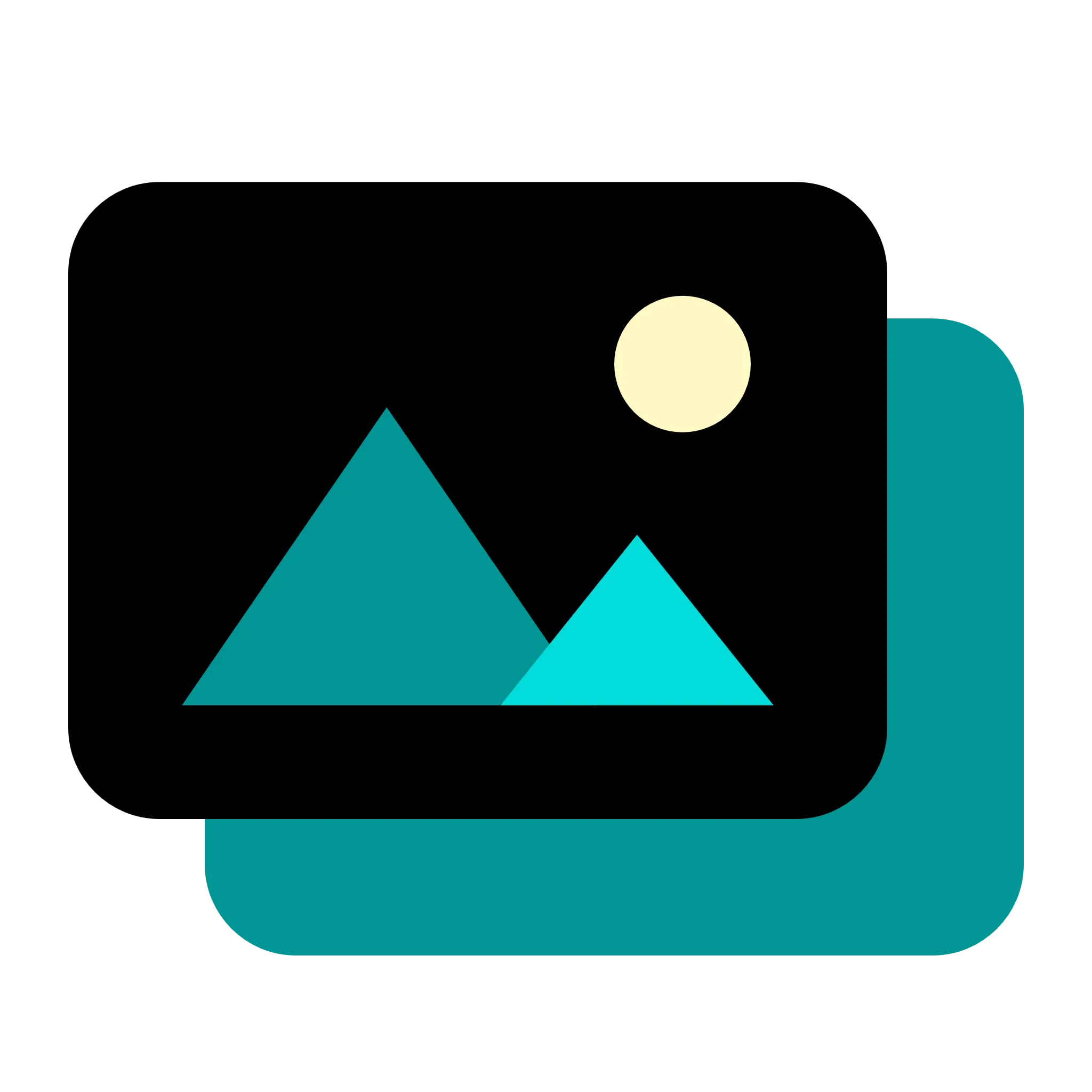 Mini Gallery Icon - OpenSource Flat Color Icon Gallery